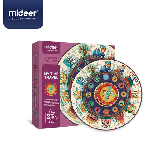 PUZZLE REDONDO MI VIAJE EN EL TIEMPO 25PCS
