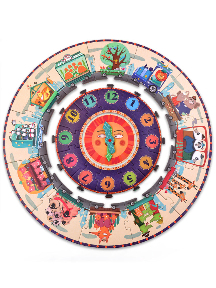 PUZZLE REDONDO MI VIAJE EN EL TIEMPO 25PCS