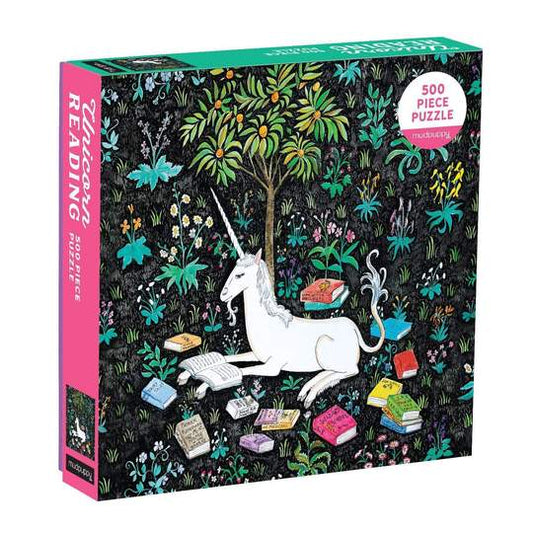 PUZZLE 500PCS, UNICORNIO LEYENDO