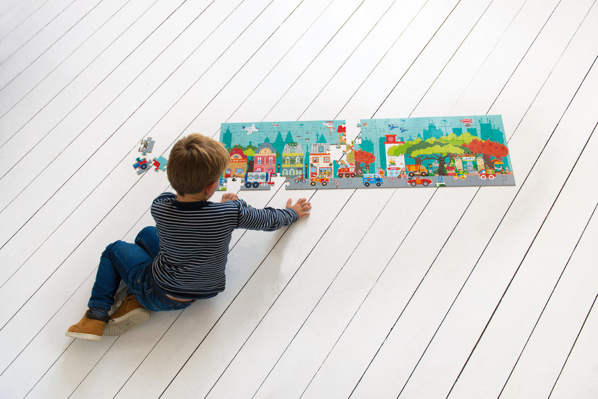 PUZZLE 100PCS DE PISO, CIUDAD