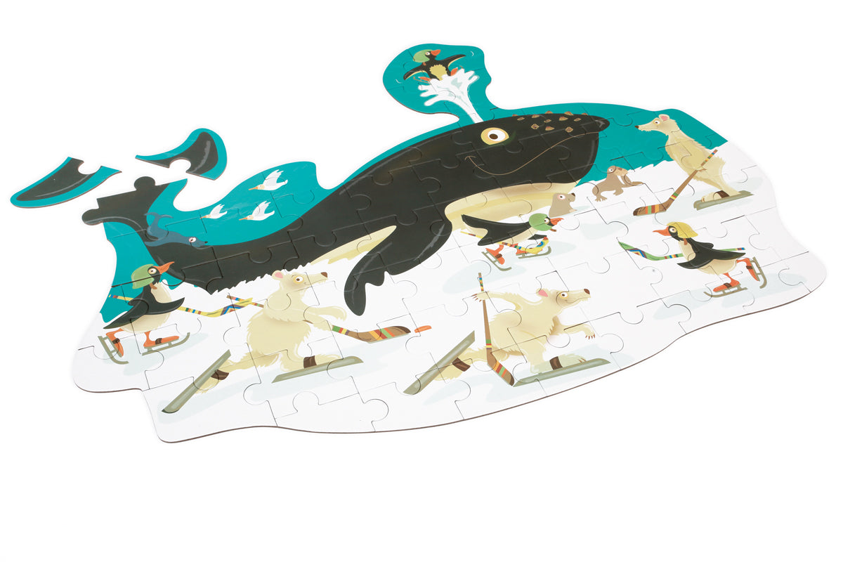 PUZZLE 60PCS CON FORMA, BALLENA