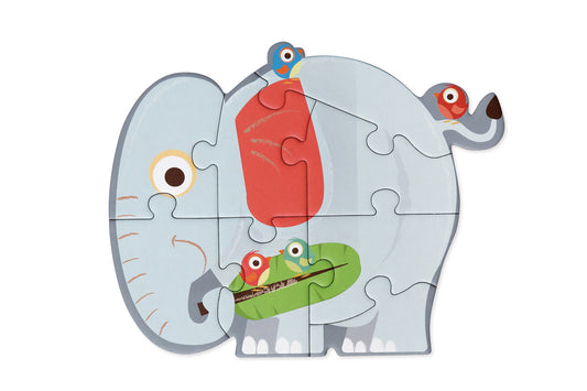 PUZZLE PROGRESIVO SAFARI, 5 PUZZLES