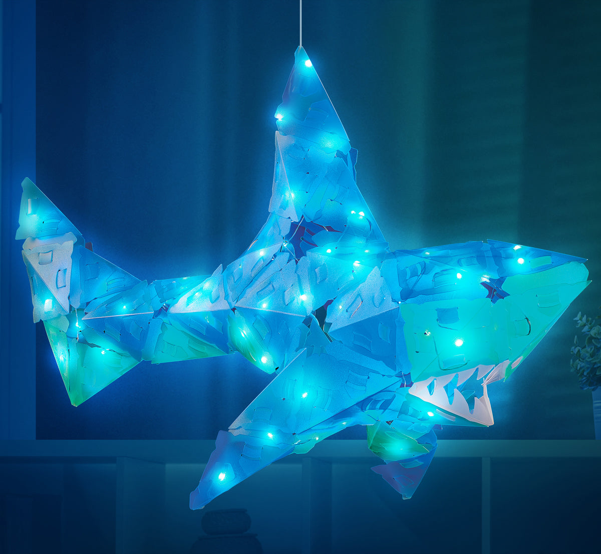 ROMPECABEZAS CON ILUMINACION 3D GRANDE, TIBURON