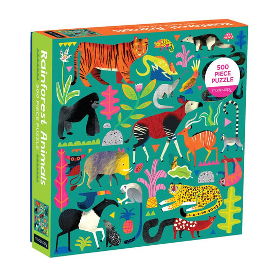 PUZZLE 500PCS, ANIMALES DE LA SELVA