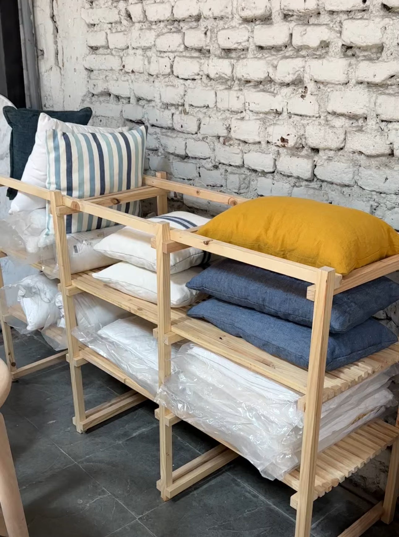 Mueble rack madera sin cubierta