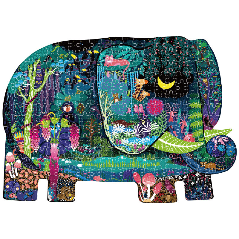 PUZZLE 280PCS CON FORMA, SUEÑO DE ELEFANTE