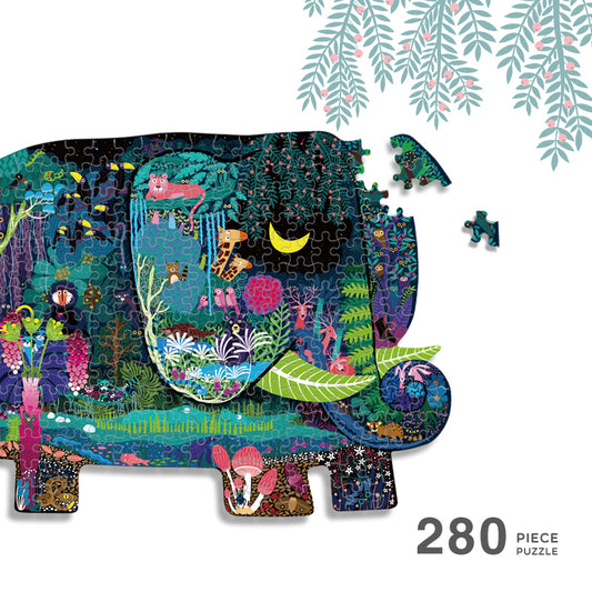 PUZZLE 280PCS CON FORMA, SUEÑO DE ELEFANTE