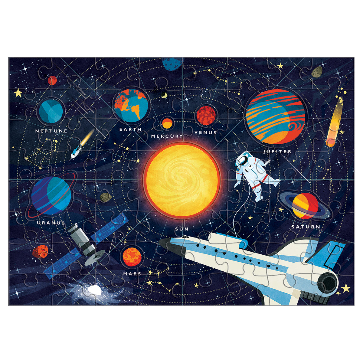 PUZZLE 70PCS, GEOGRAFIA SISTEMA SOLAR