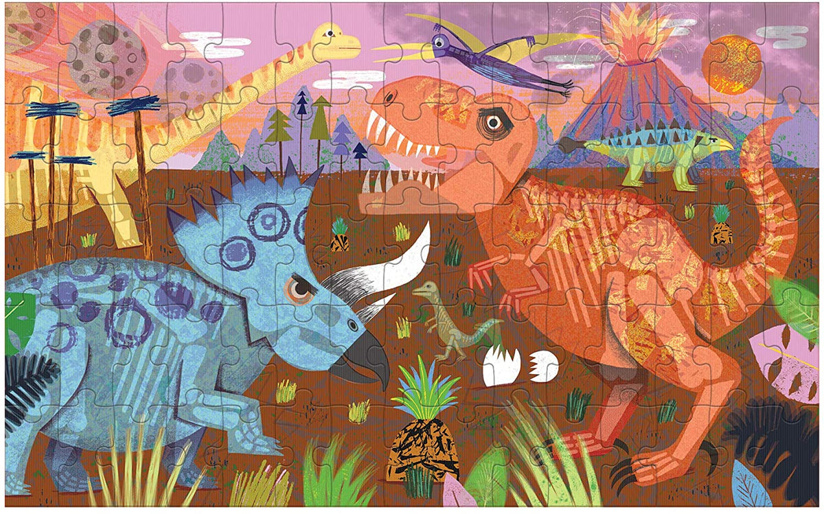 PUZZLE 75PCS LENTICULAR, RUGIDO DE DINOSAURIO