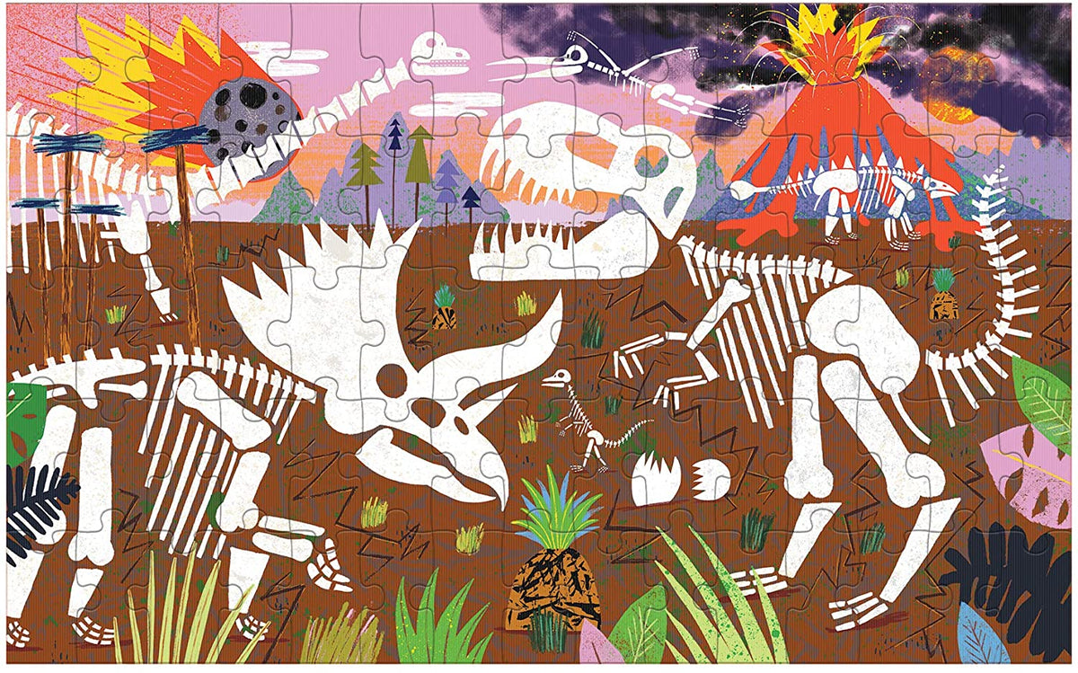 PUZZLE 75PCS LENTICULAR, RUGIDO DE DINOSAURIO