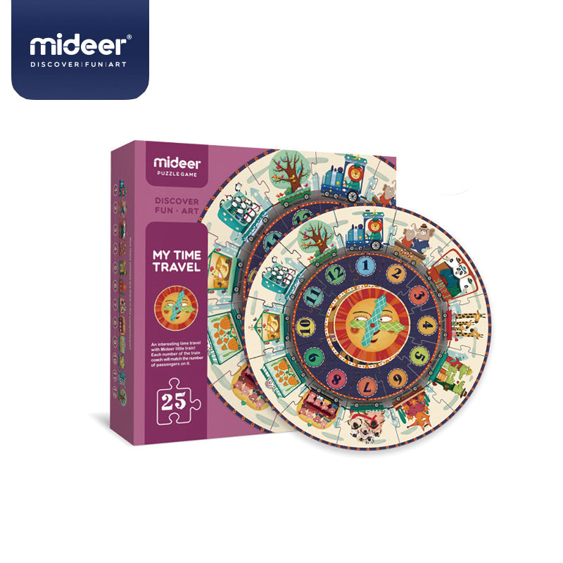 PUZZLE REDONDO MI VIAJE EN EL TIEMPO 25PCS