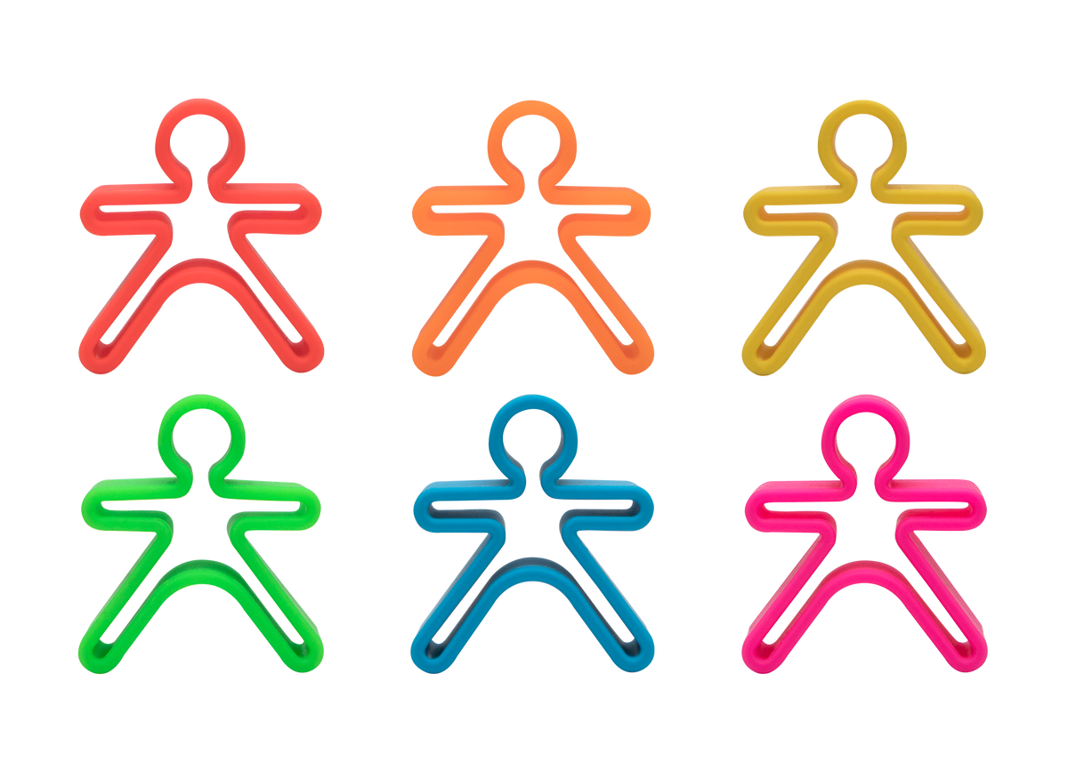 SET DE 6 PERSONAS Y 6 CASAS DE COLORES
