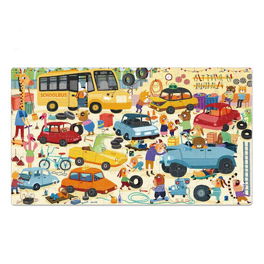 PUZZLE MALETA MI GARAGE 104PCS