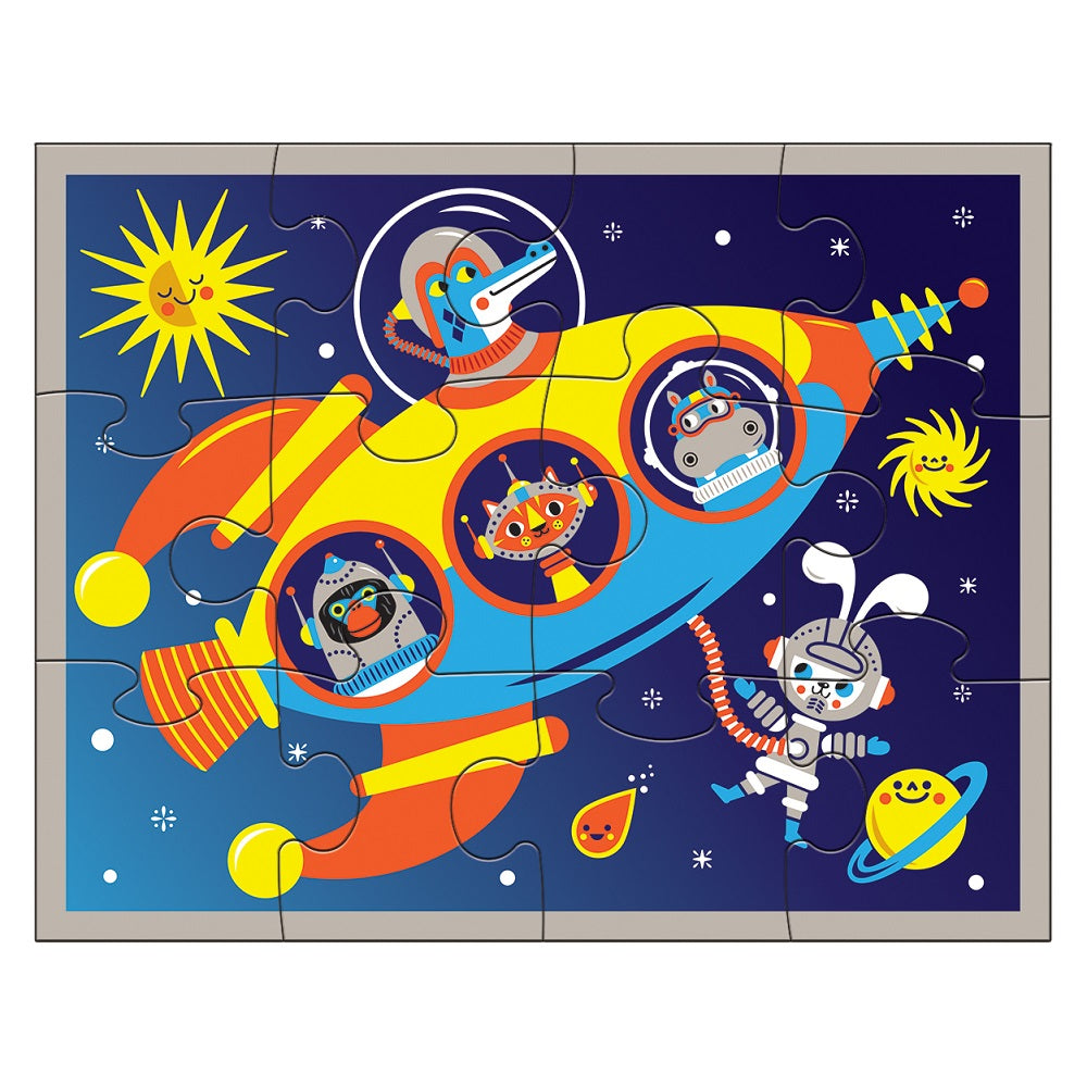 PUZZLE 12PCS EN ESTUCHE, ESPACIO EXTERIOR