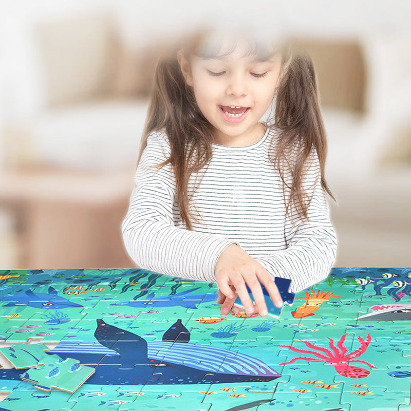 PUZZLE MALETA OCEANO 104PCS