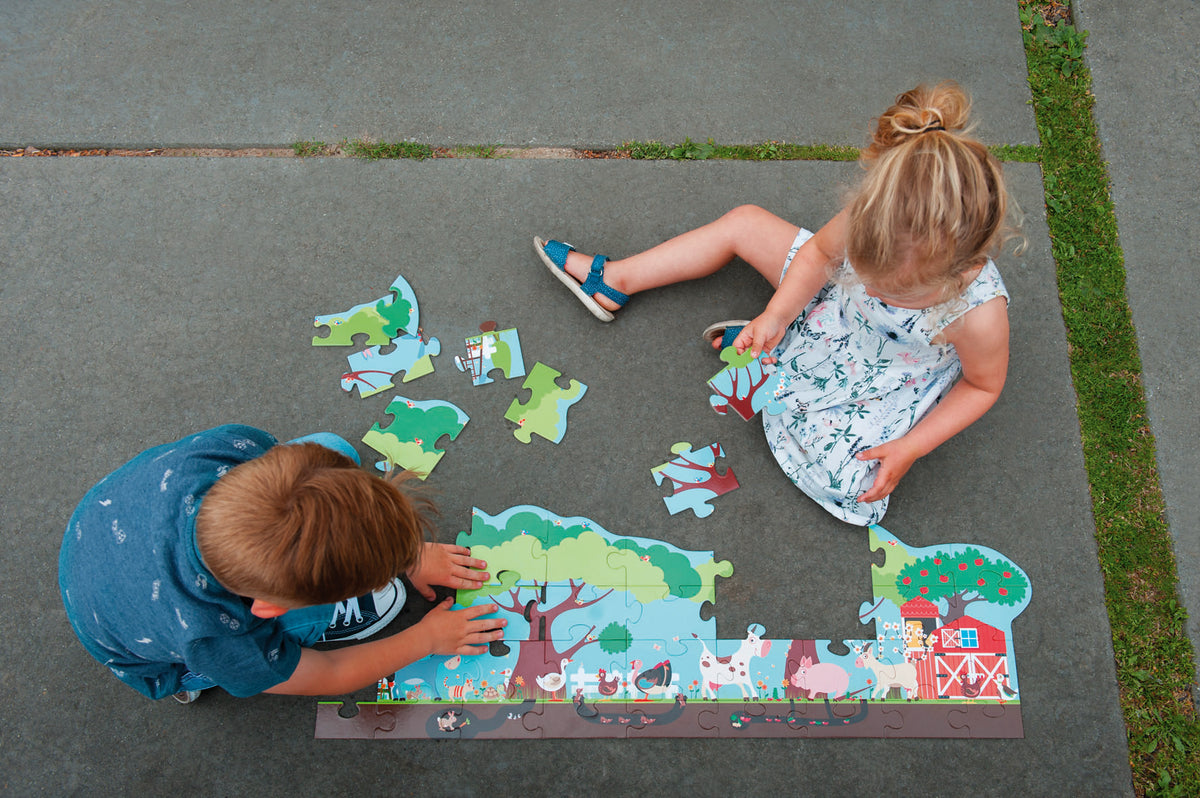 PUZZLE 36PCS DE PISO, GRANJA
