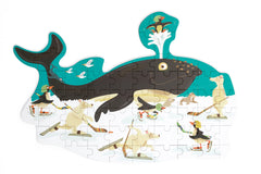 PUZZLE 60PCS CON FORMA, BALLENA