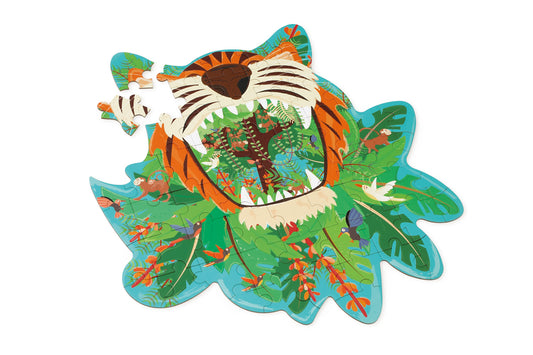 PUZZLE 59PCS CON FORMA, TIGRE