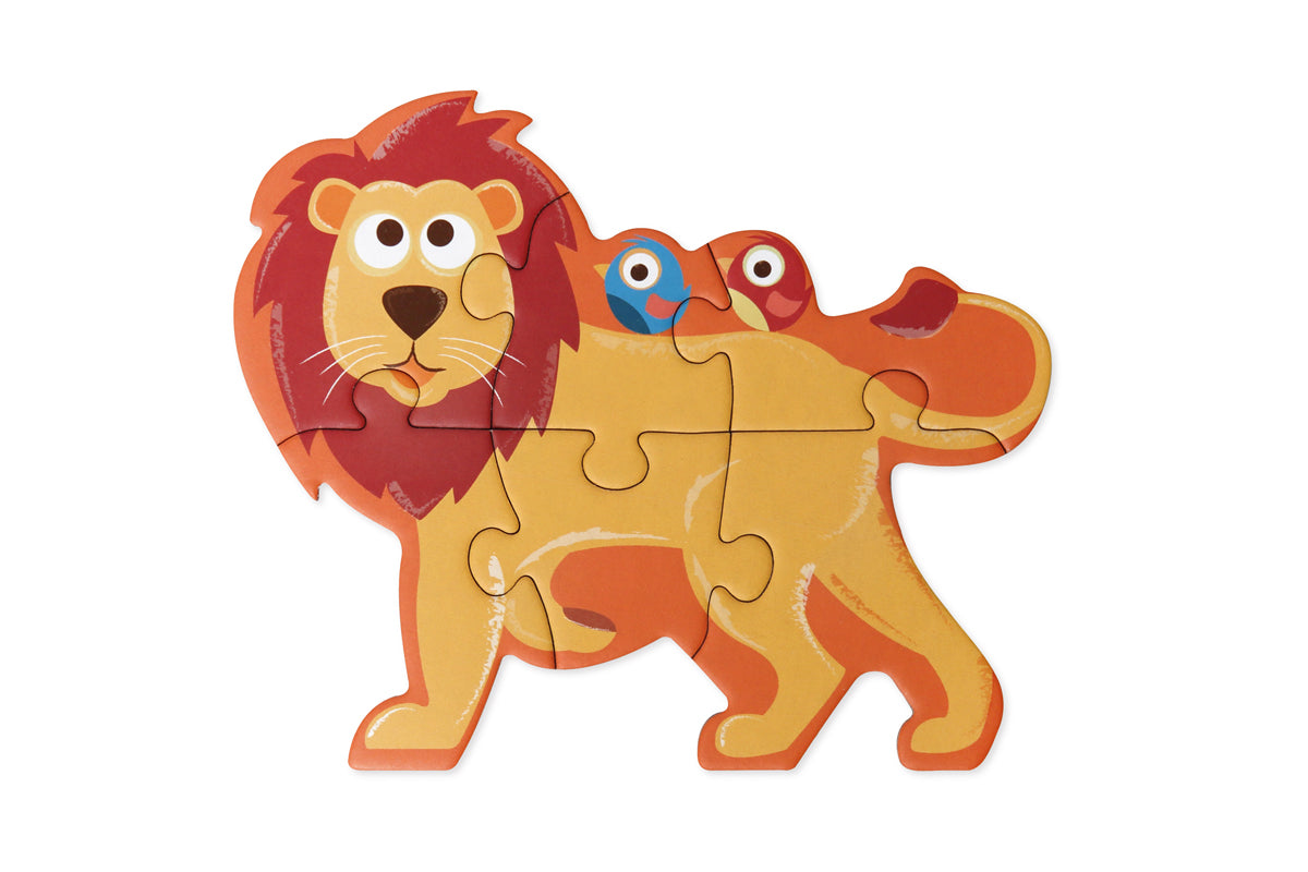 PUZZLE PROGRESIVO SAFARI, 5 PUZZLES