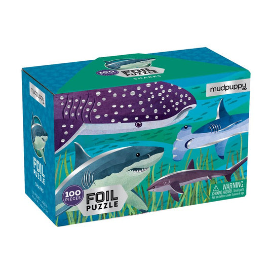 PUZZLE 100PCS CON ALUMINIO, TIBURONES