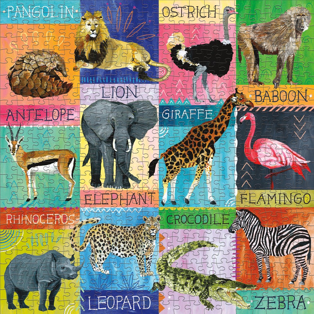 PUZZLE 500PCS, SAFARI PINTADO