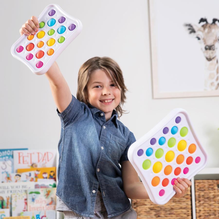 DIMPL POPS DELUXE, JUEGO SENSORIAL, IDEAL PARA MANOS INQUIETAS