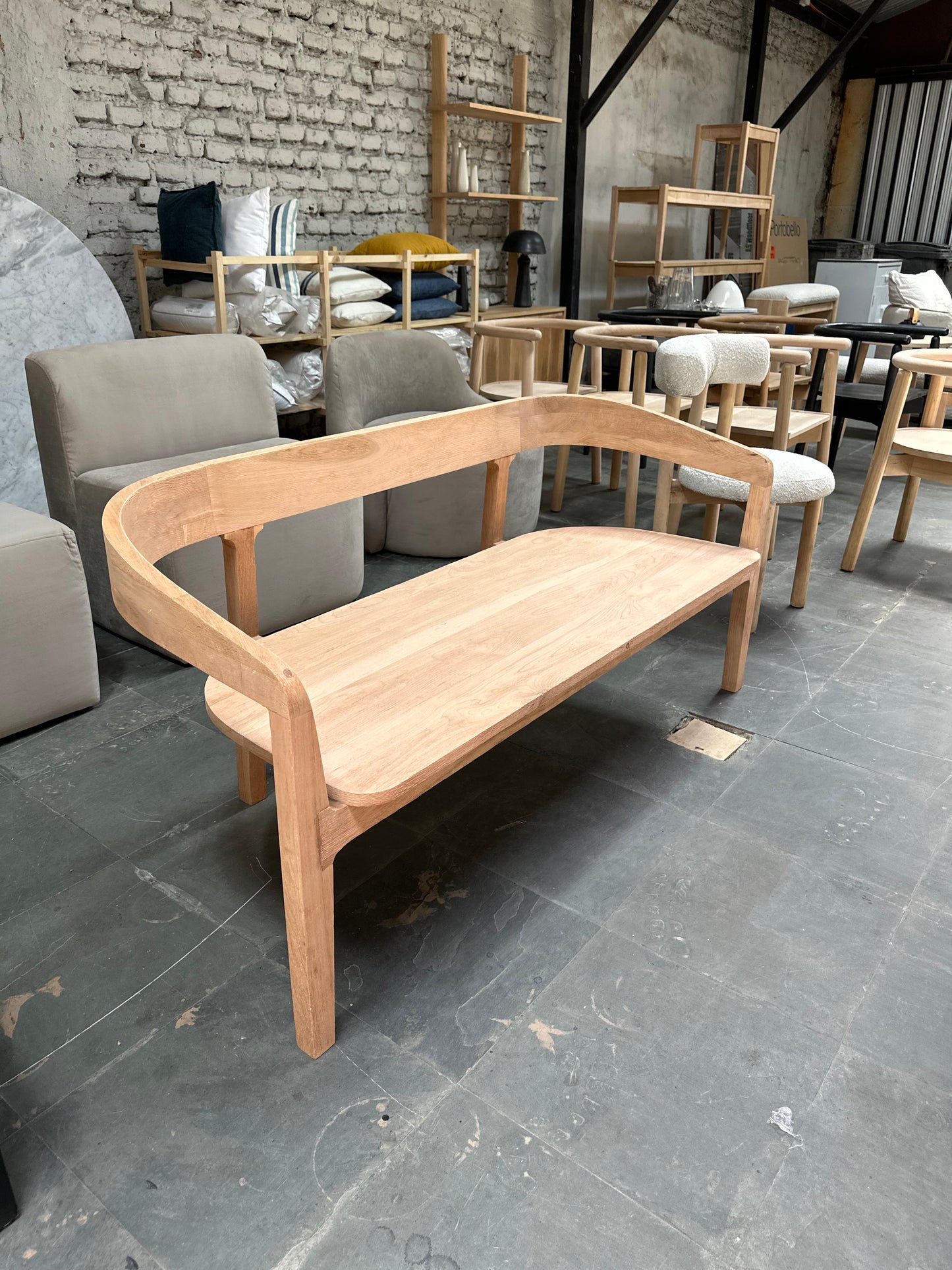 Banqueta con respaldo