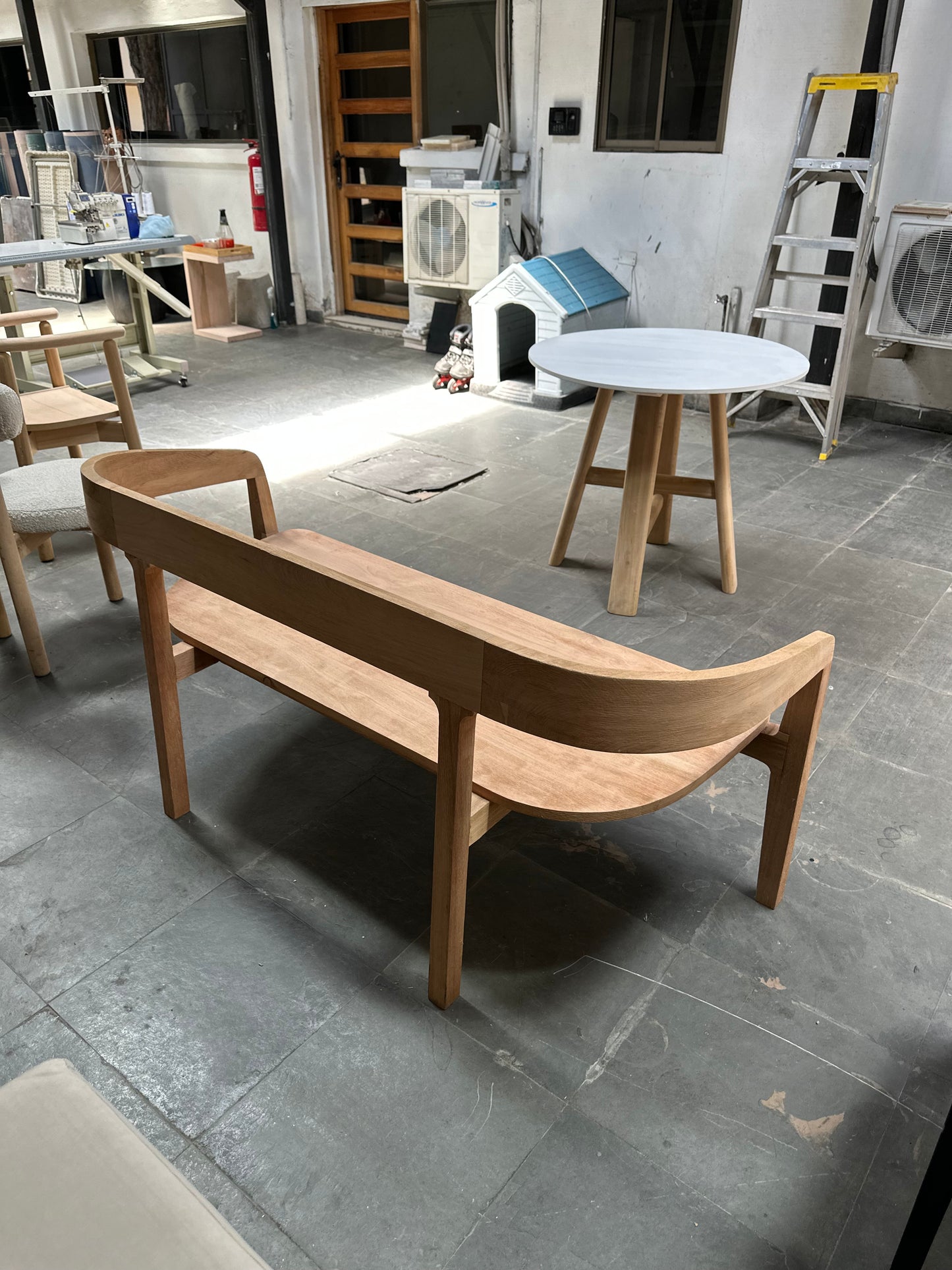 Banqueta con respaldo