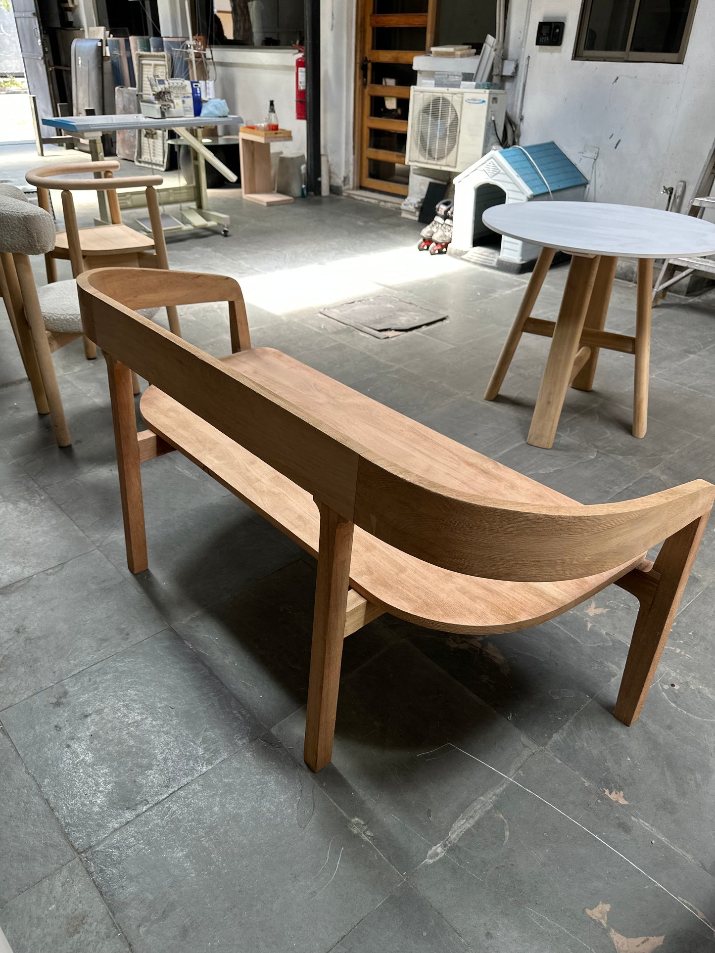 Banqueta con respaldo