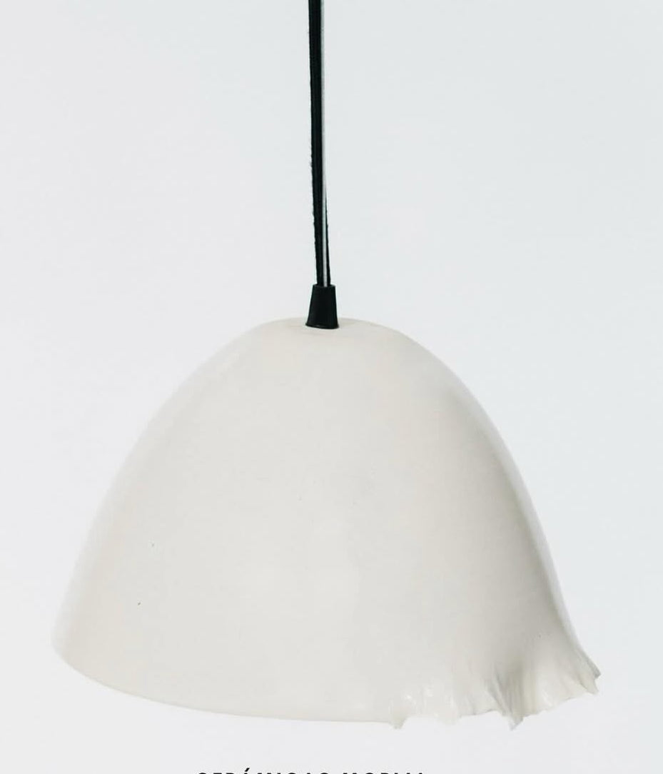 Lámpara de techo cerámica blanca