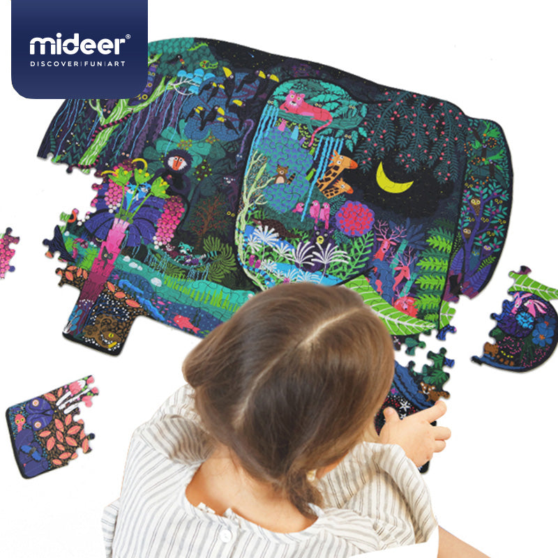 PUZZLE 280PCS CON FORMA, SUEÑO DE ELEFANTE
