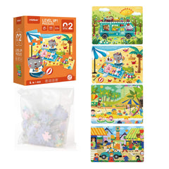 LEVEL UP PUZZLES NIVEL 2 CUATRO ESTACIONES, 4 PUZZLES