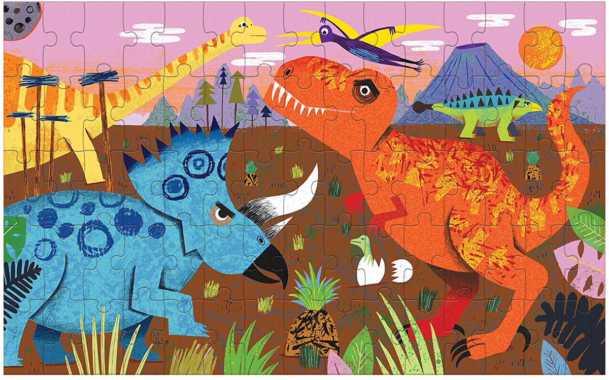 PUZZLE 75PCS LENTICULAR, RUGIDO DE DINOSAURIO