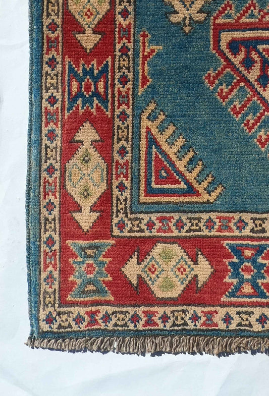 Alfombra Lana, Kazak 1.20 x 0.80 mts. 0096