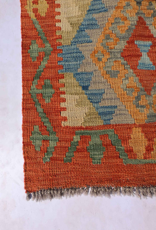 Alfombra Lana, Kelim Kashkuli 1.50 x 1.00 mts. 0357