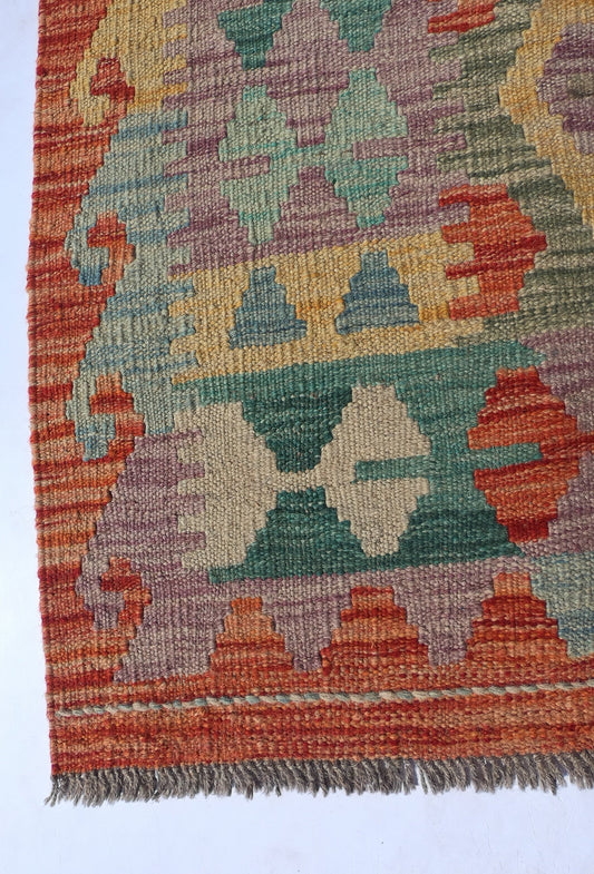 Alfombra Lana, Kelim Kashkuli 2.00 x 0.60 mts. 0112